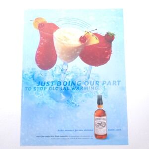 Southern Comfort Frozen Drinks Global Warming Print Ad Liquor Advertising Promo